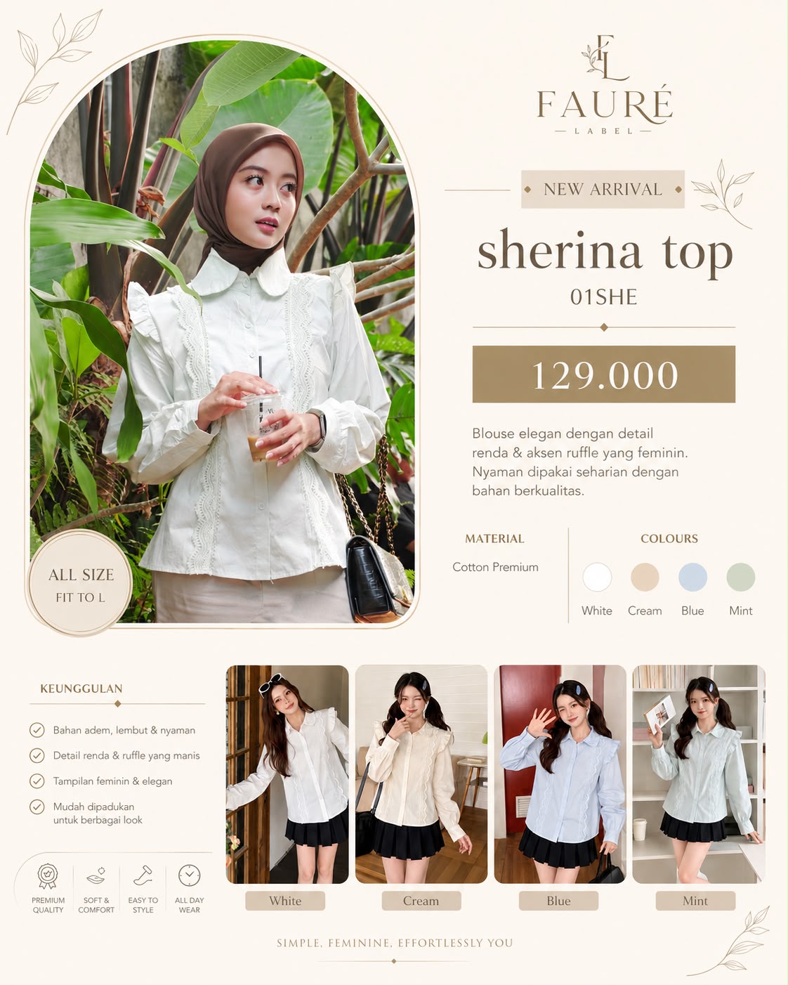 Sherina Top Minimalist Edition
